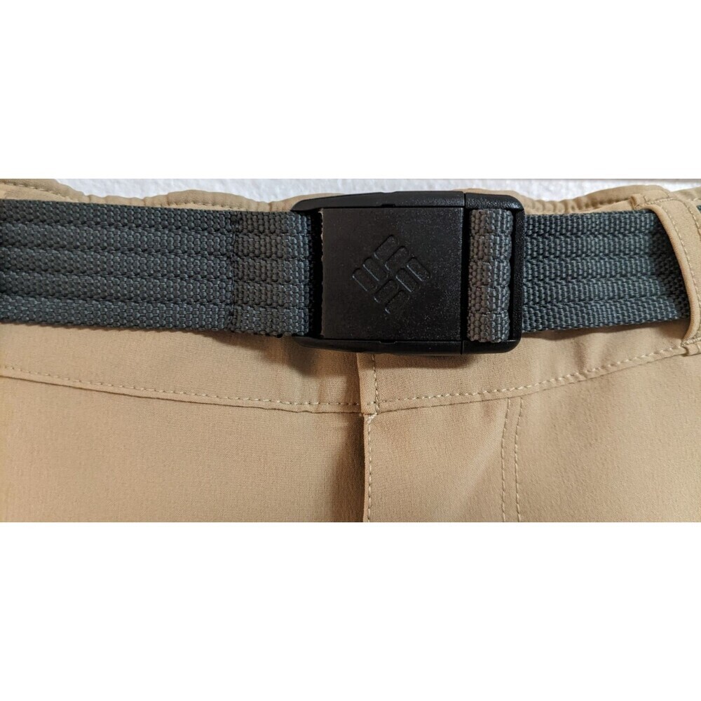 NEW~Kid's COLUMBIA OMNI-SHIELD Nylon Stretch Khaki Belted Long Pants Youths LG - Picture 11 of 13